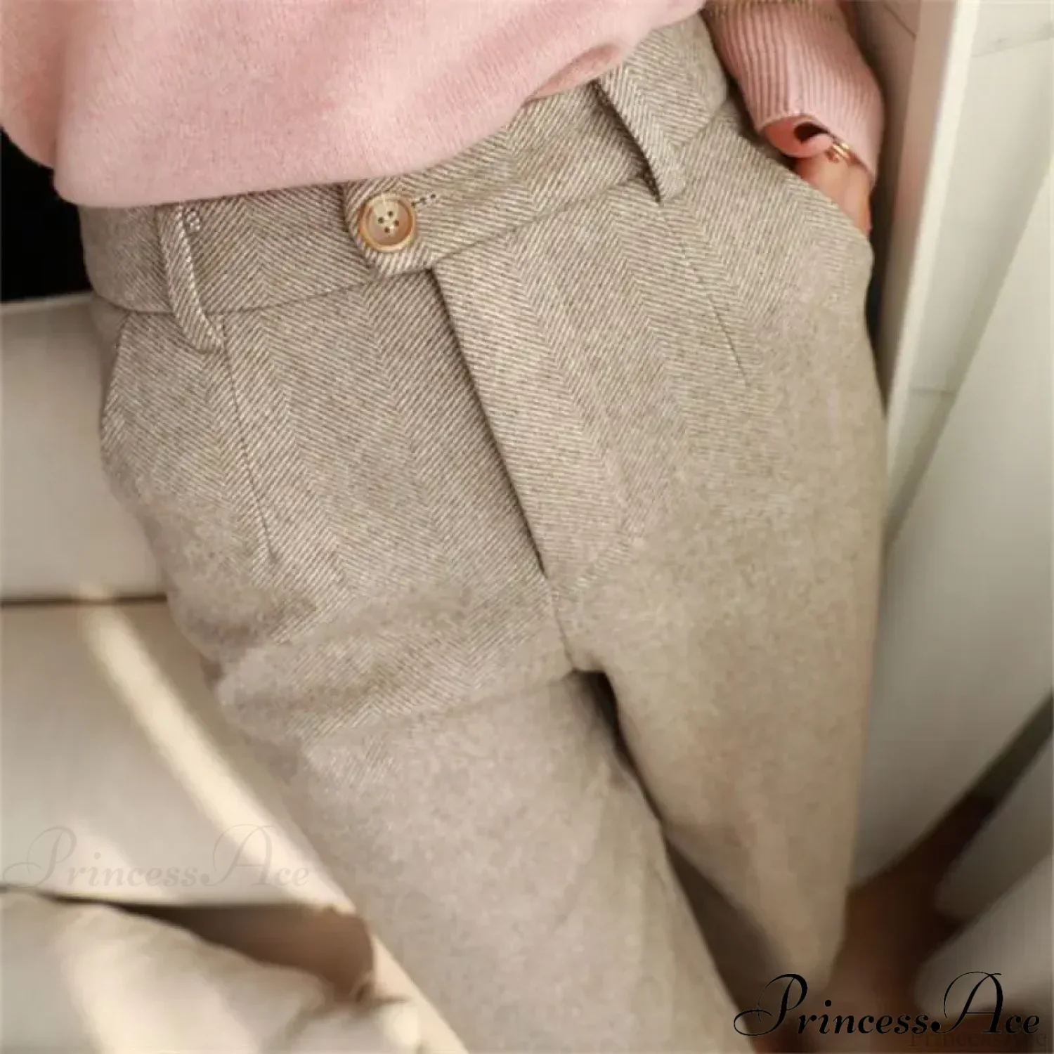 Fashion Office Wear High Waist Harem Pencil Trousers Autumn Winter Pants - Image 9