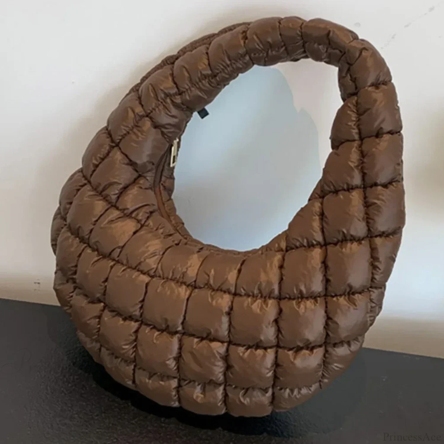 Fashion Quilted Puffer Cloud Pleated Shoulder Handbag - Image 10