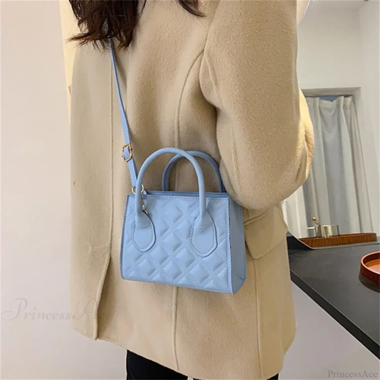 Fashion Retro PU Small Square Crossbody Handbag - Image 6
