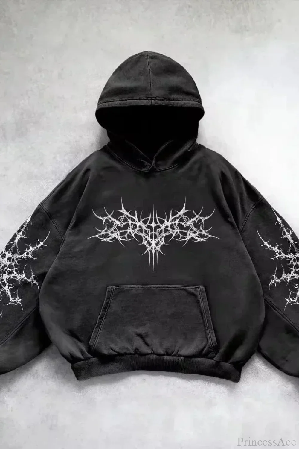 Fashion Trend Fleece Padded Zipper Hoodie