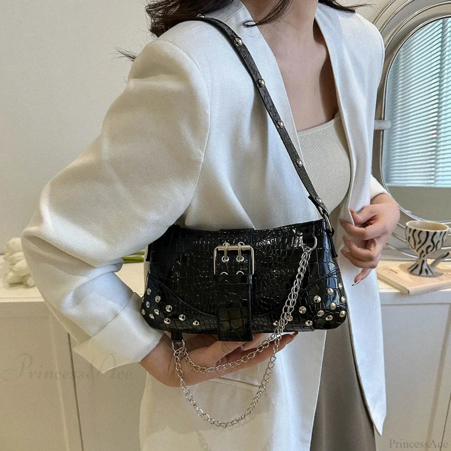 Fashion Y2K Pleated Underarm Shoulder Bag - Image 2