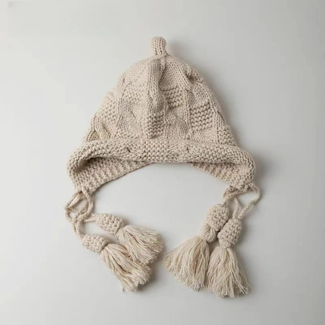 Faux Fur Pom Pom Knit Hat - Image 4