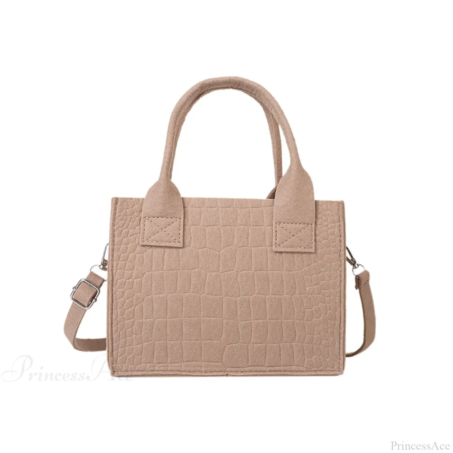 Felt Mini Tote Autumn Winter Small Square Handbag - Image 9