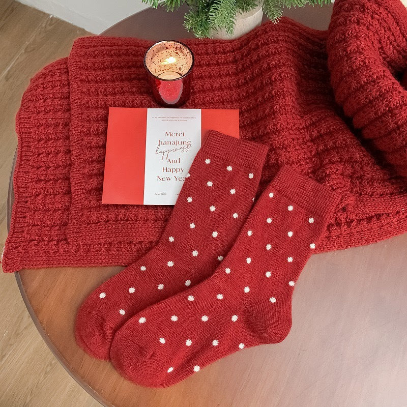 Mid Calf Warm Simple Socks - Image 4