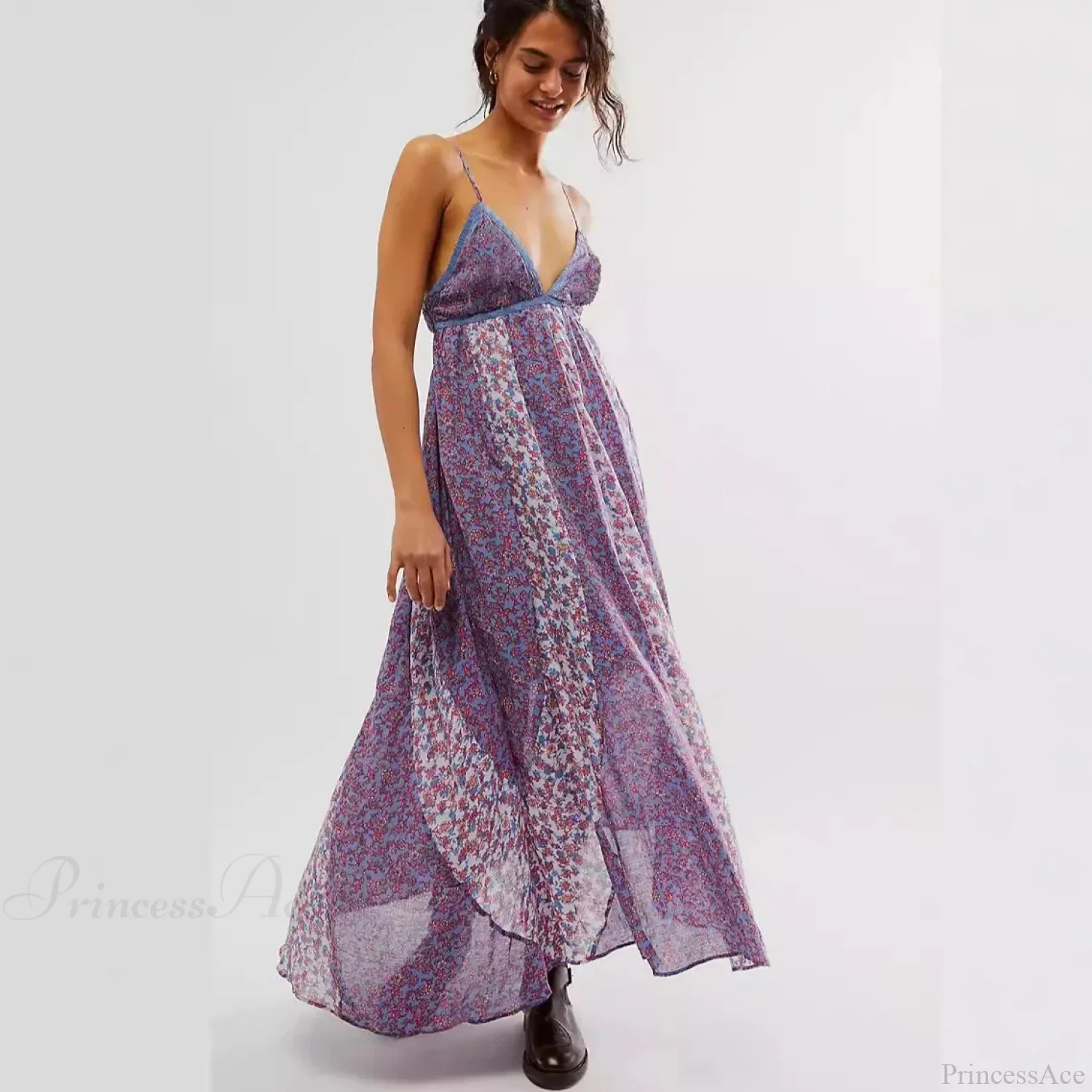Fine Chiffon Floral Boho Dress