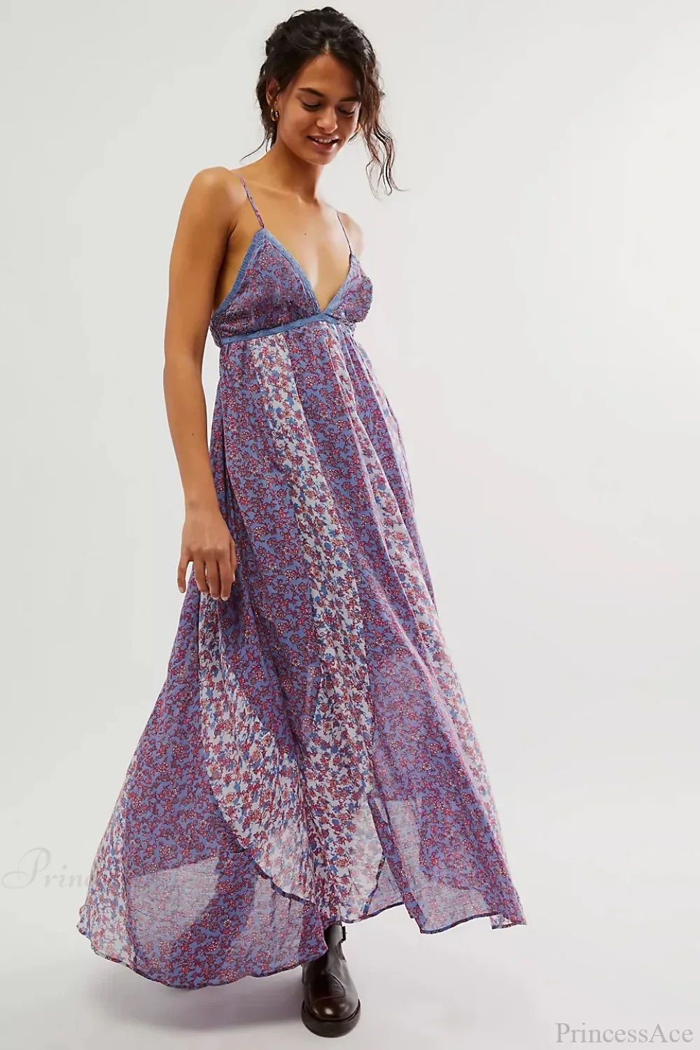 Fine Chiffon Floral Boho Dress - Image 10