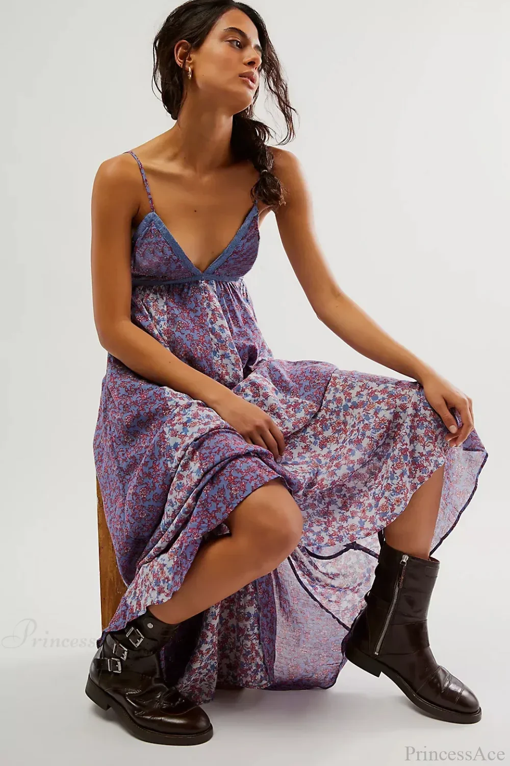 Fine Chiffon Floral Boho Dress - Image 2