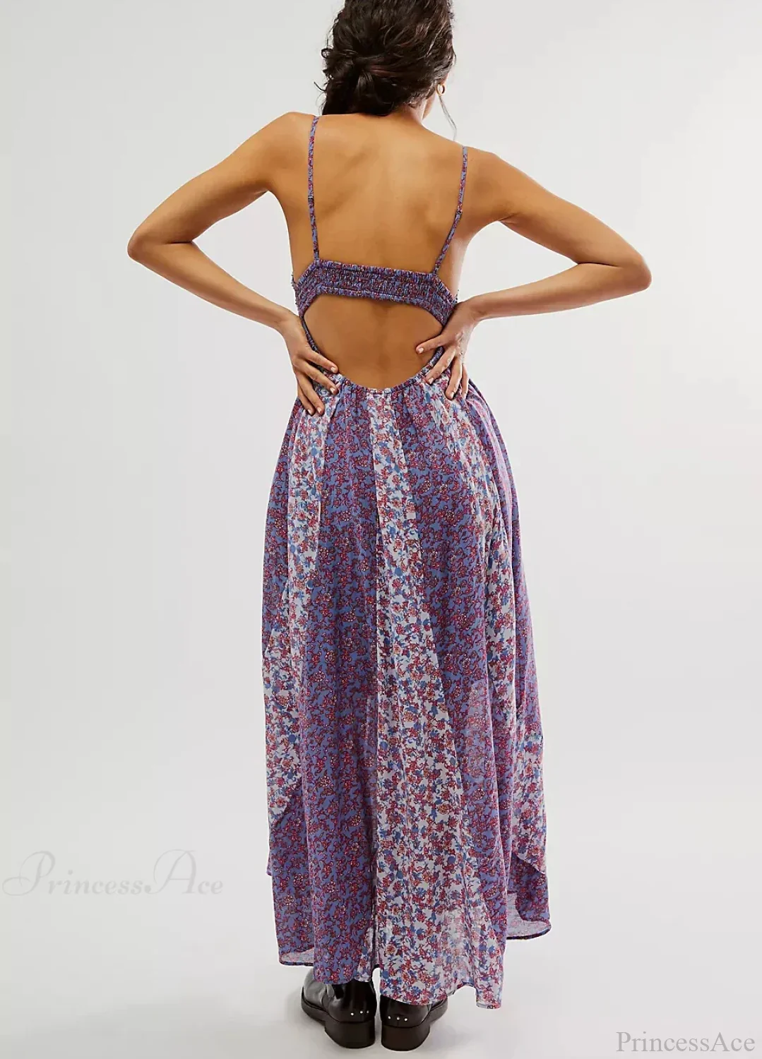 Fine Chiffon Floral Boho Dress - Image 4