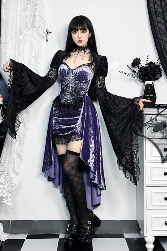 Fishtail Bodycon Gothic Dress - Image 4