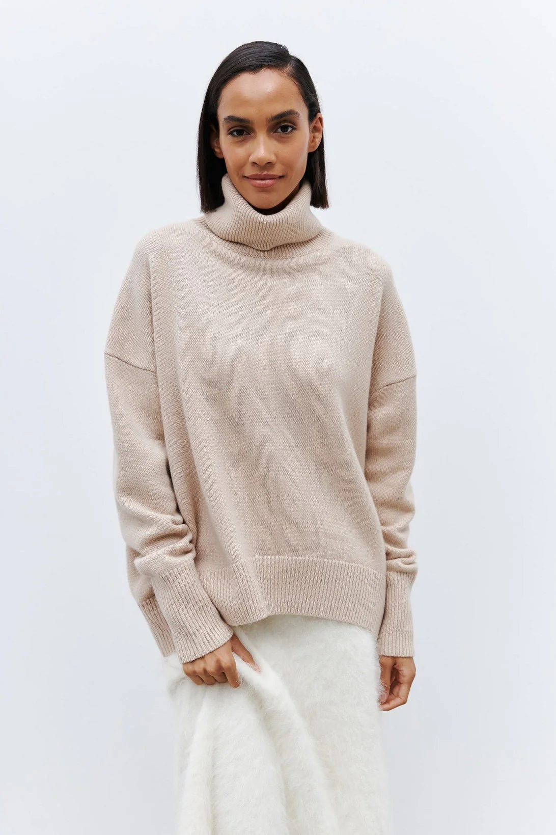 Anti-Pilling Loose Turtleneck Sweater - Image 12