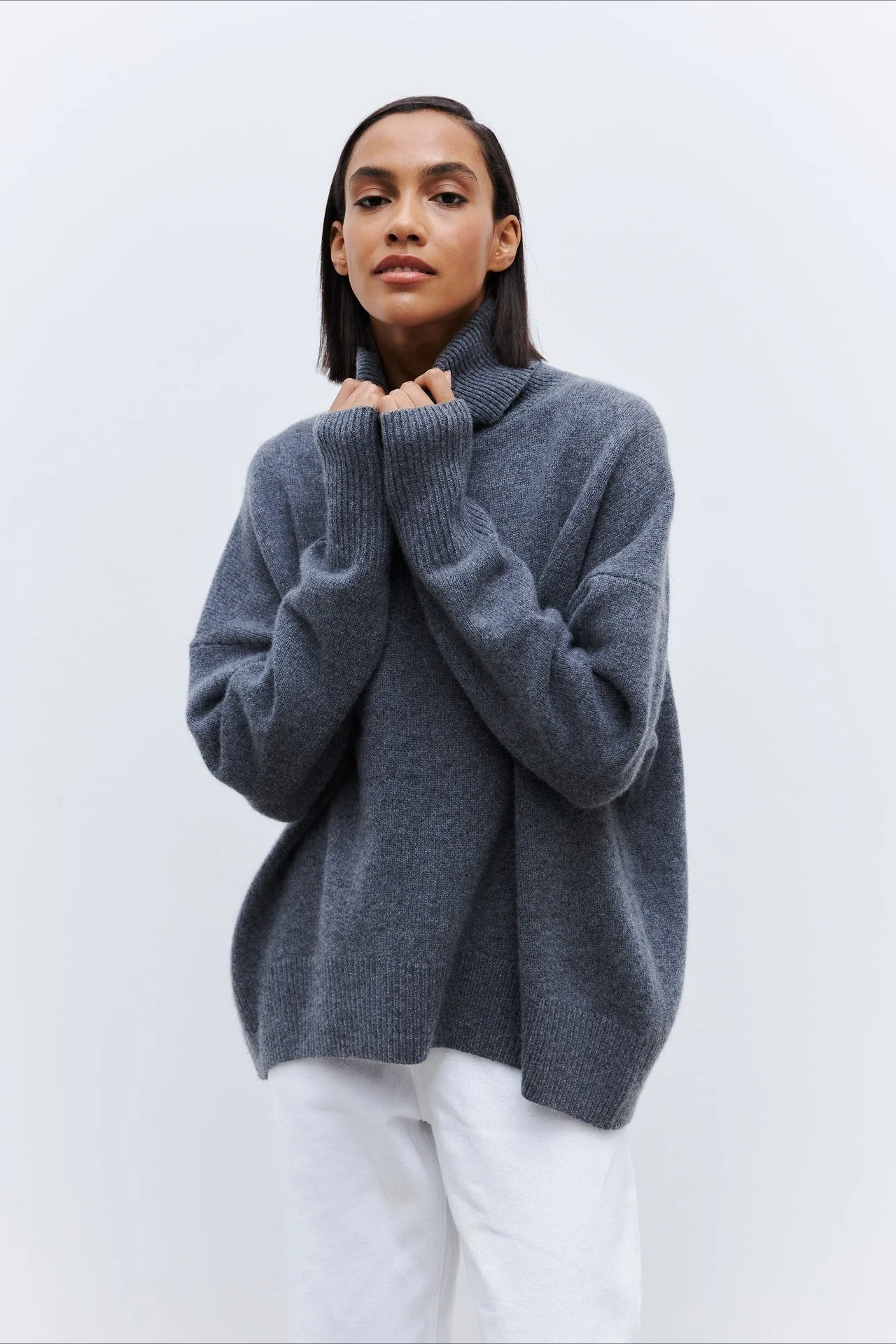 Anti-Pilling Loose Turtleneck Sweater - Image 17