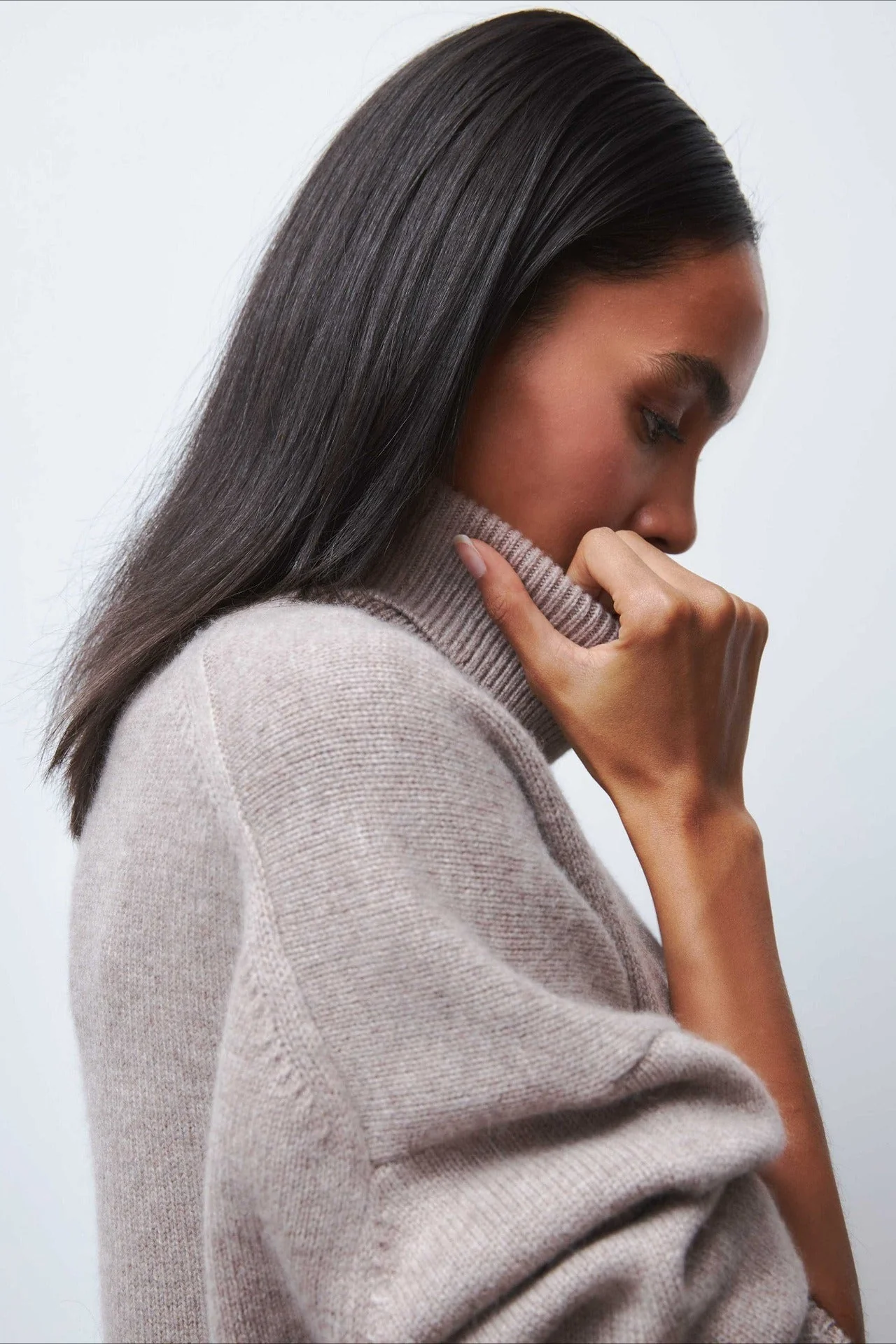Anti-Pilling Loose Turtleneck Sweater - Image 3