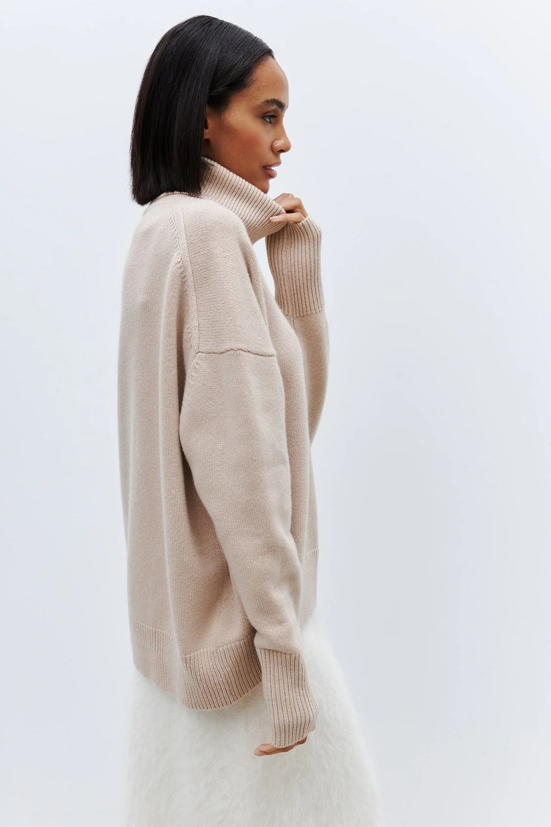 Anti-Pilling Loose Turtleneck Sweater - Image 43