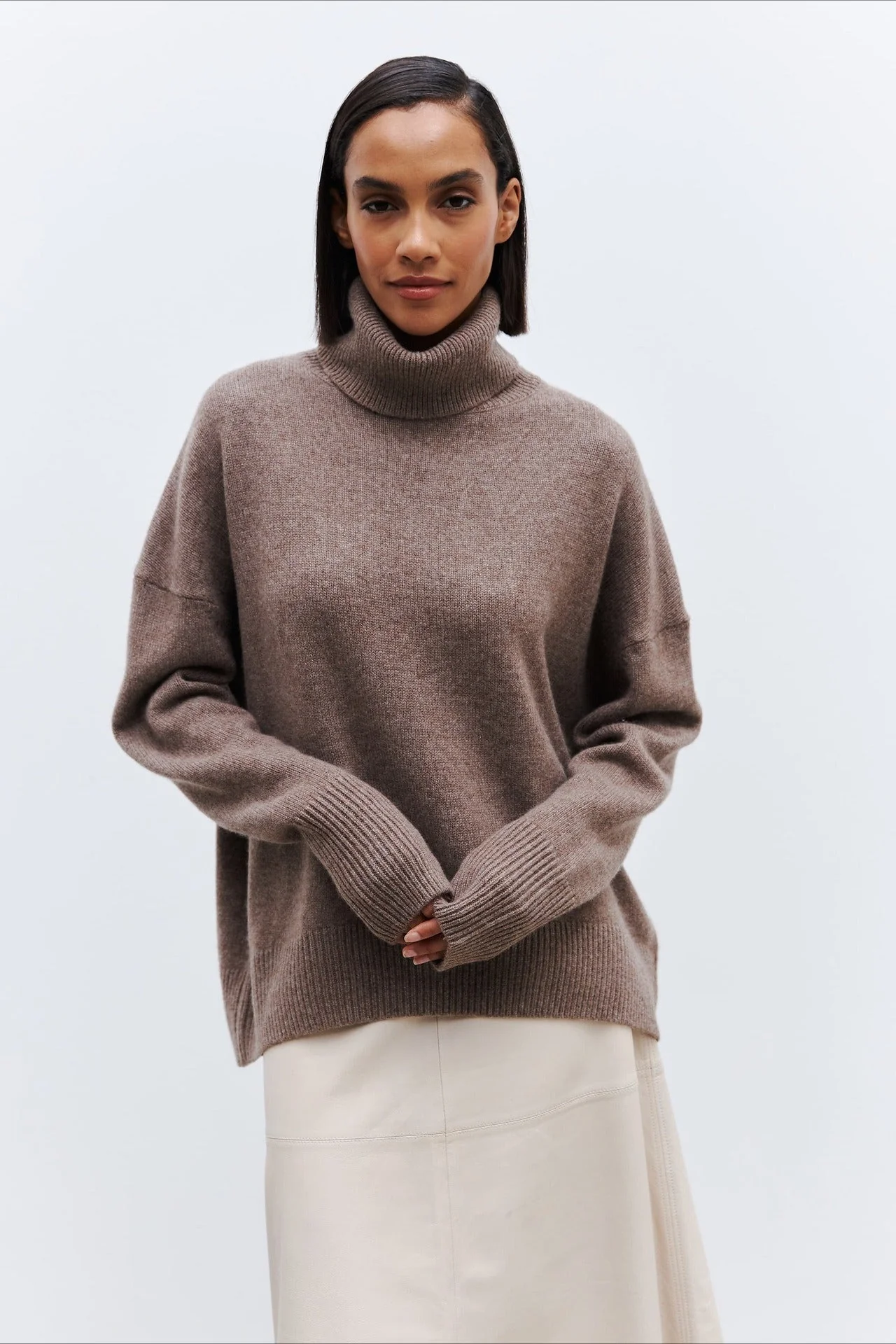 Anti-Pilling Loose Turtleneck Sweater - Image 51