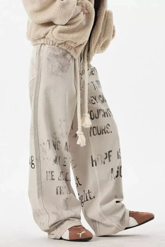 Apricot Graffiti Straight Denim Jeans - Image 13
