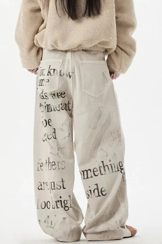 Apricot Graffiti Straight Denim Jeans - Image 5