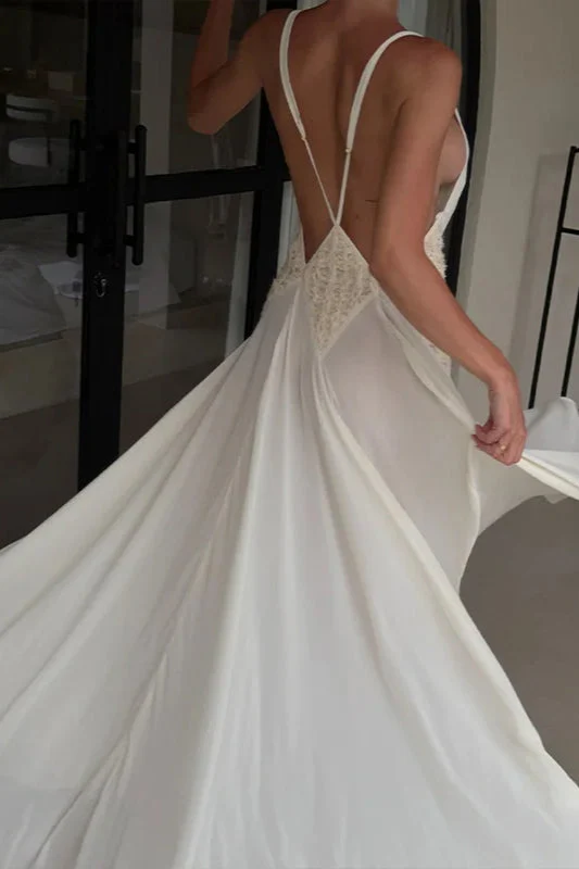 Backless V-Neck Boho Dress - Image 4