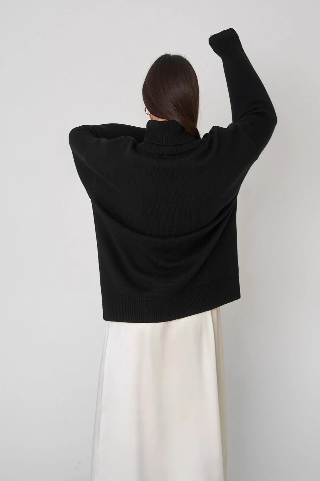Basic Solid Knit Turtleneck Sweater - Image 35