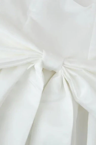 Bow Spaghetti Strap Party Cocktail Dress - Image 7
