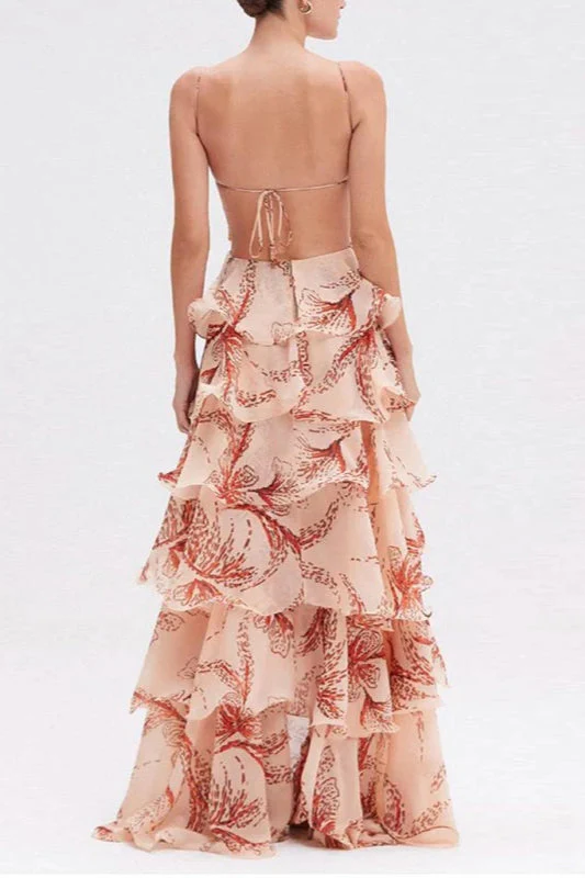 Chic V-Neck Pleated Boho Dress - Image 3