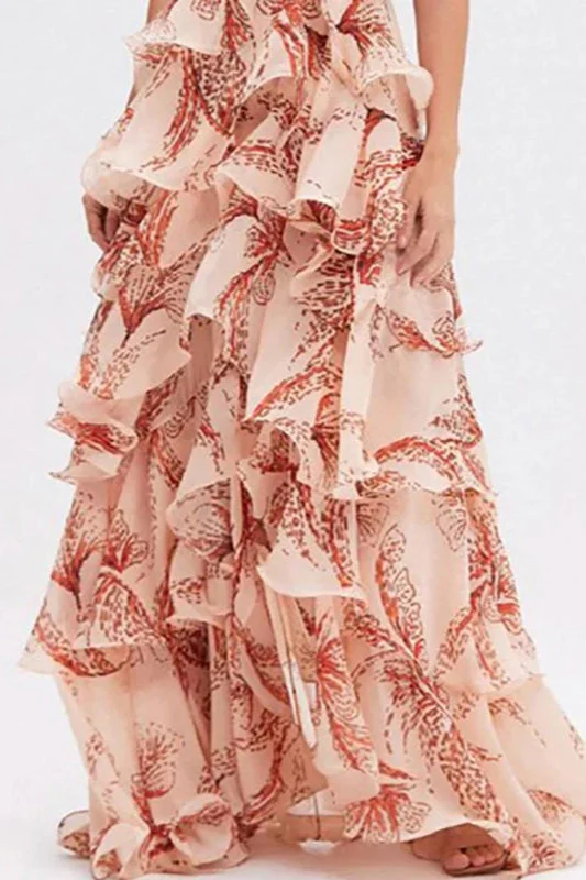 Chic V-Neck Pleated Boho Dress - Image 5