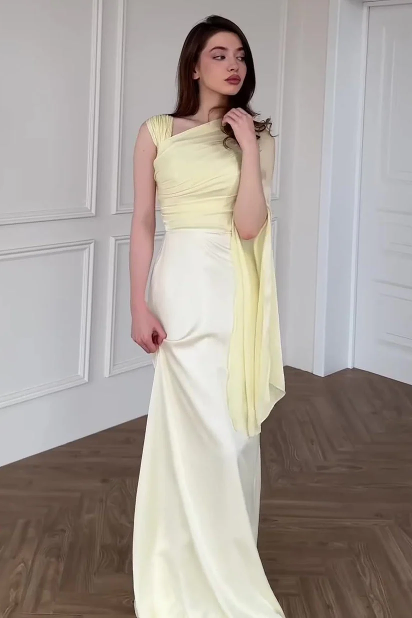 Chiffon One Shoulder Formal Dress - Image 8