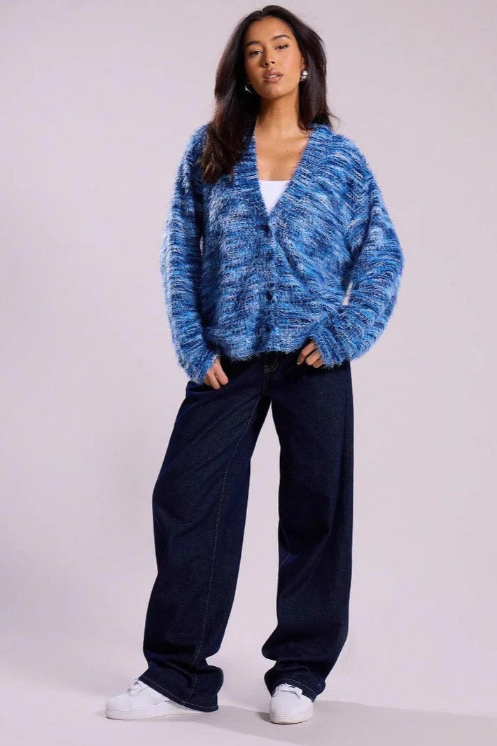 Color Blocked V Neck Cardigan - Image 7