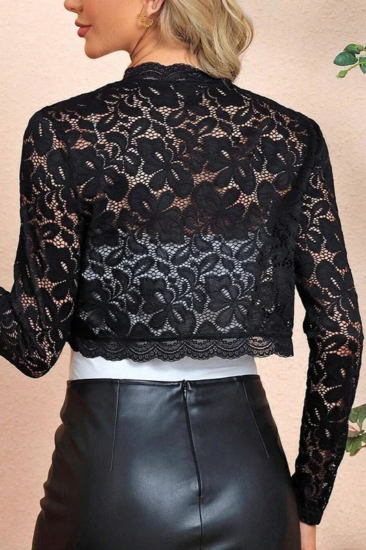 Crochet Lace Shrug Cardigan - Image 15