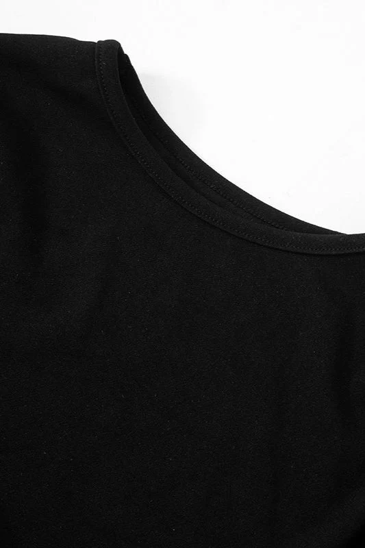 Draped Side Ruching High Waist Cocktail Dress - Image 7