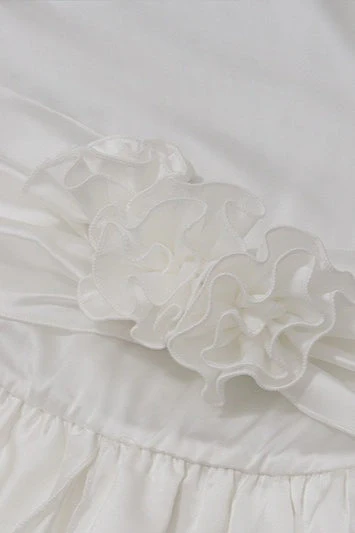 Elegant Satin 3D Floral Cocktail Dress - Image 18