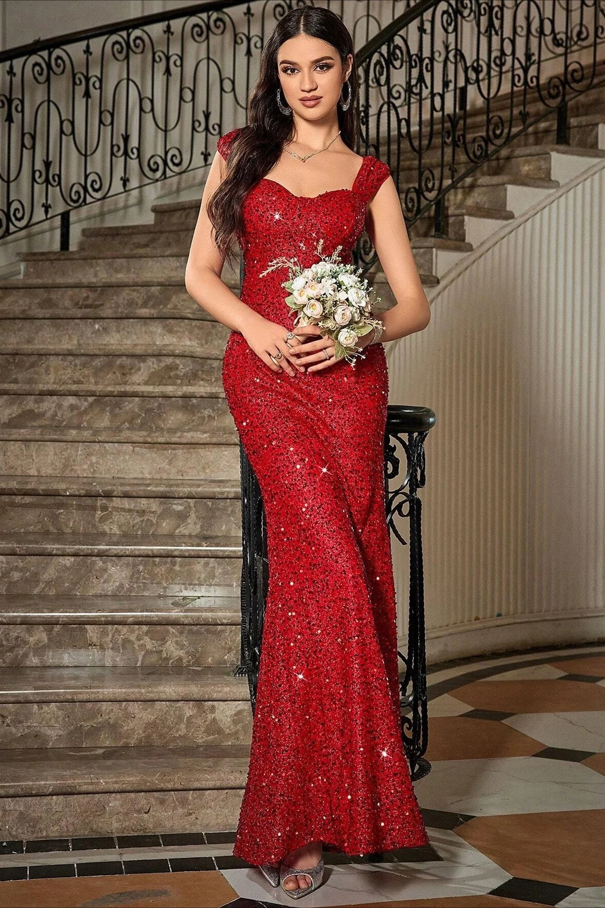 Empire Waist Slip Maxi Formal Dress - Image 16