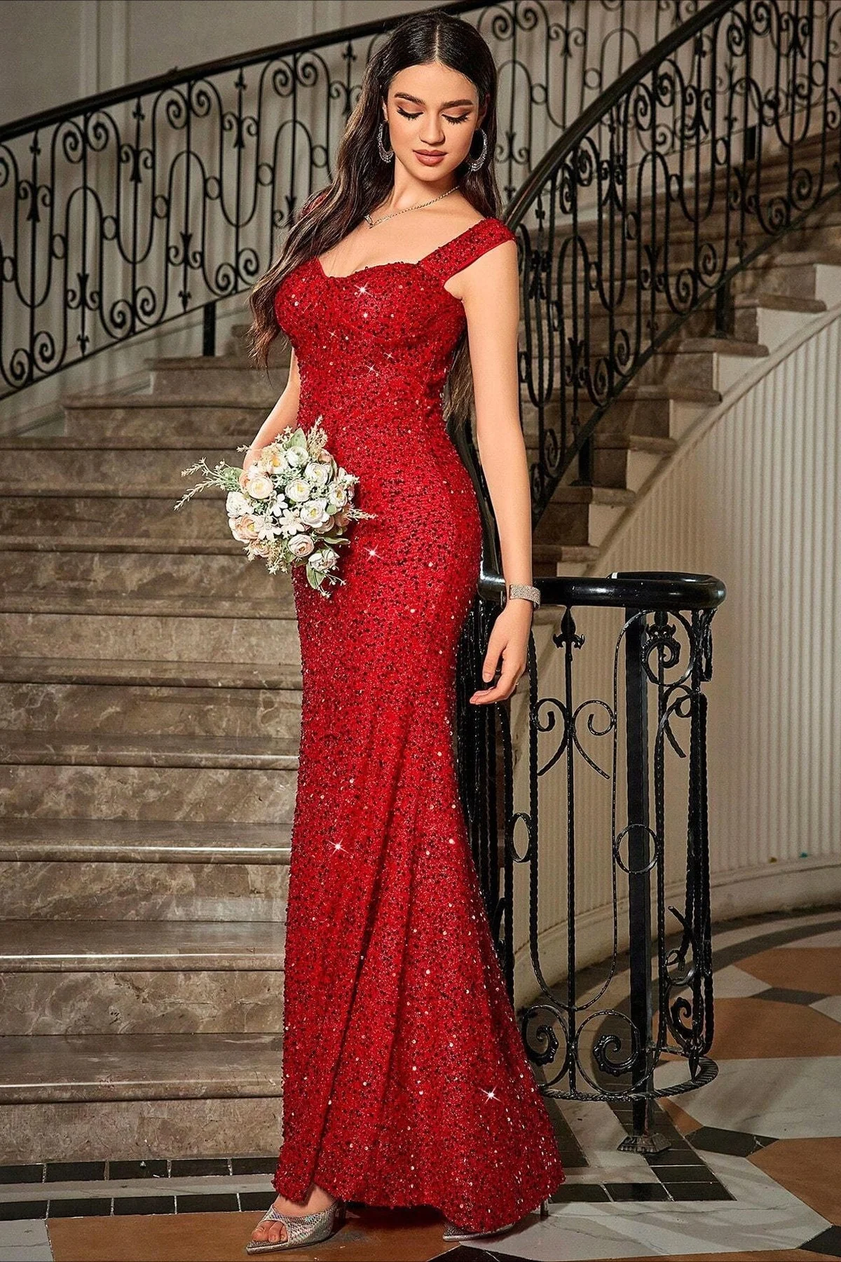 Empire Waist Slip Maxi Formal Dress - Image 18