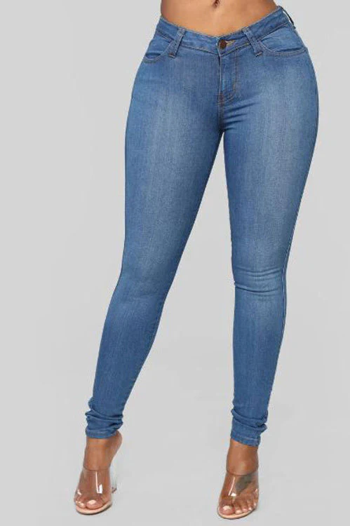High Waist White Skinny Jeans - Image 10