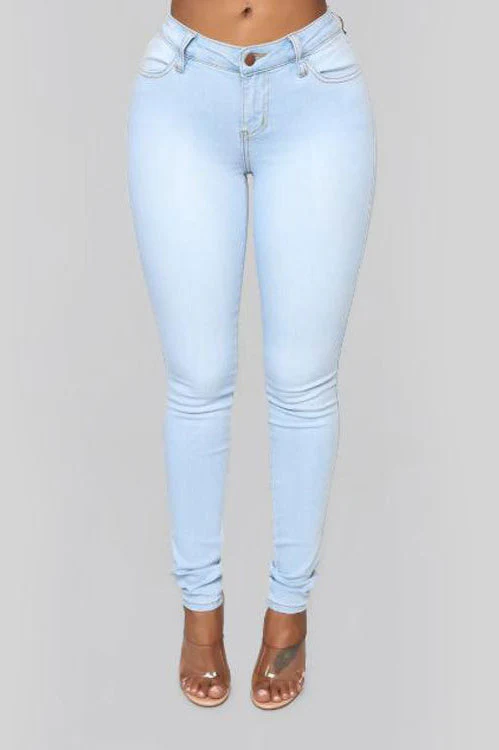 High Waist White Skinny Jeans - Image 6