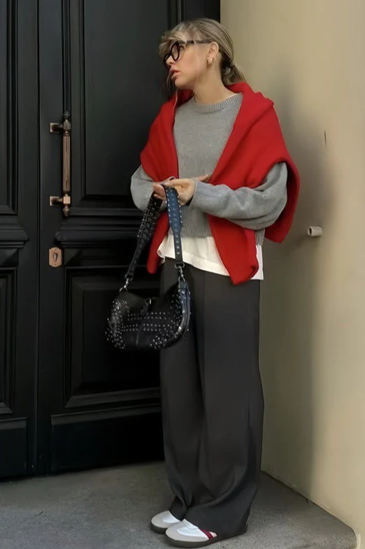 Loose Basic Knit Pullover Sweater - Image 13