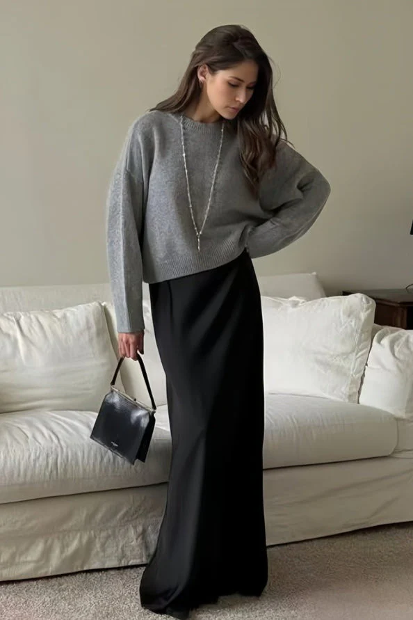 Loose Basic Knit Pullover Sweater - Image 16