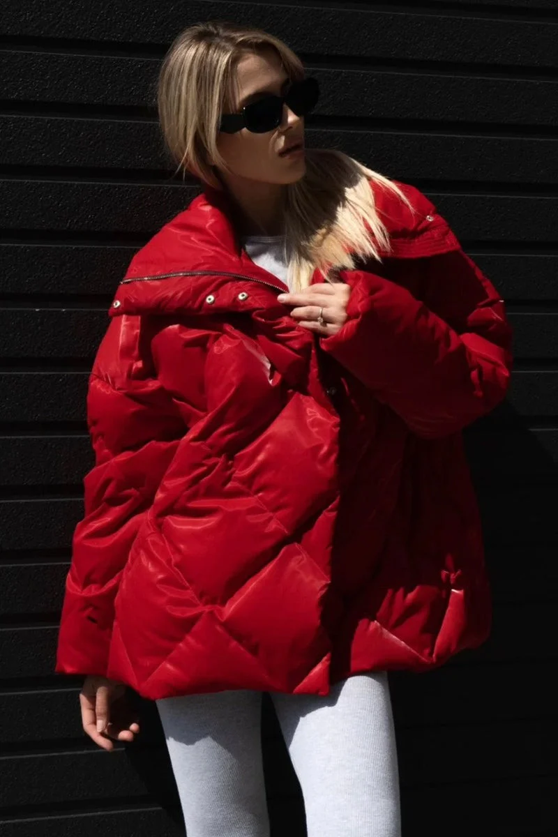 Loose Fit Quilted Cotton Jacket - Image 12