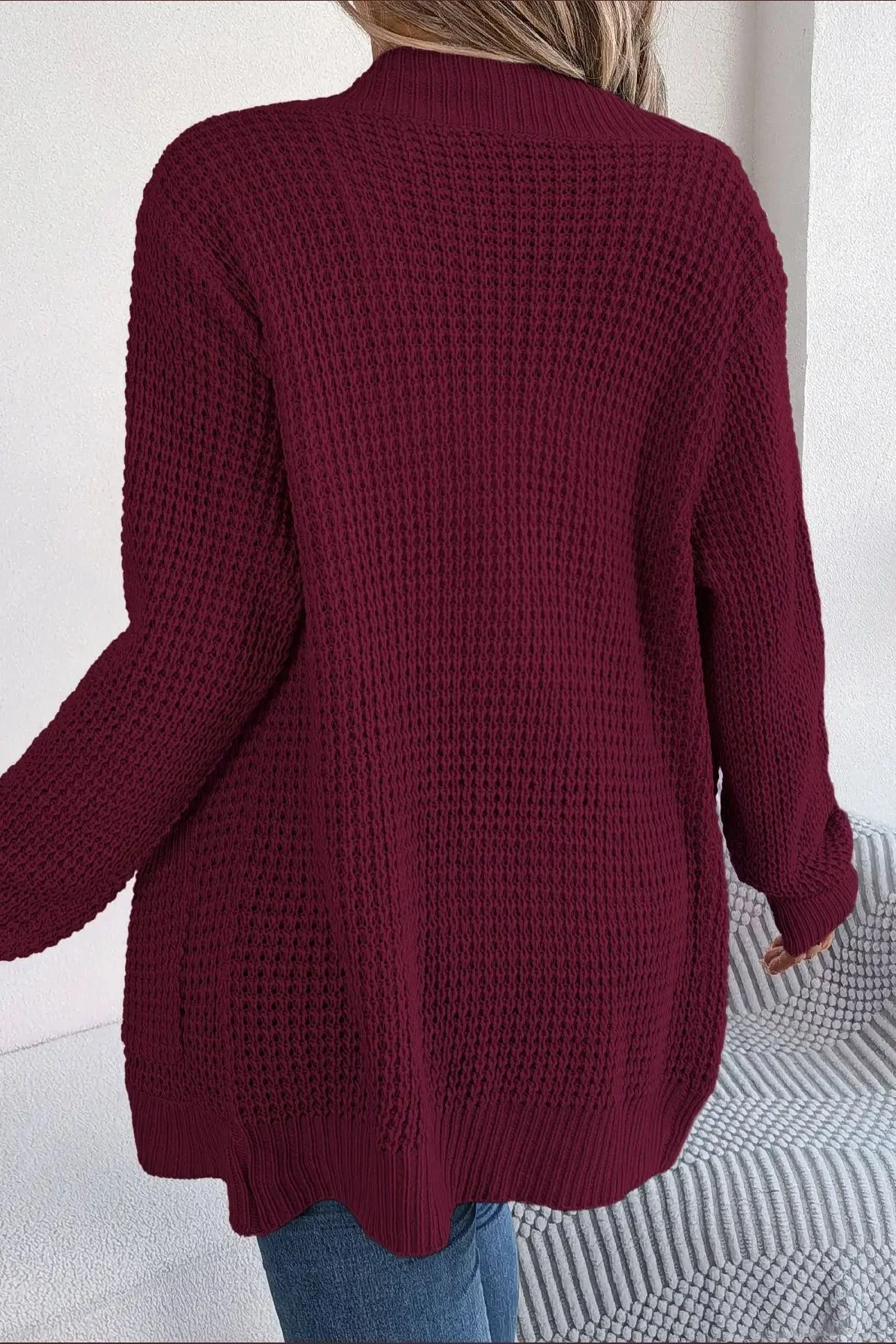 Loose Knit Pocket Cardigan - Image 19