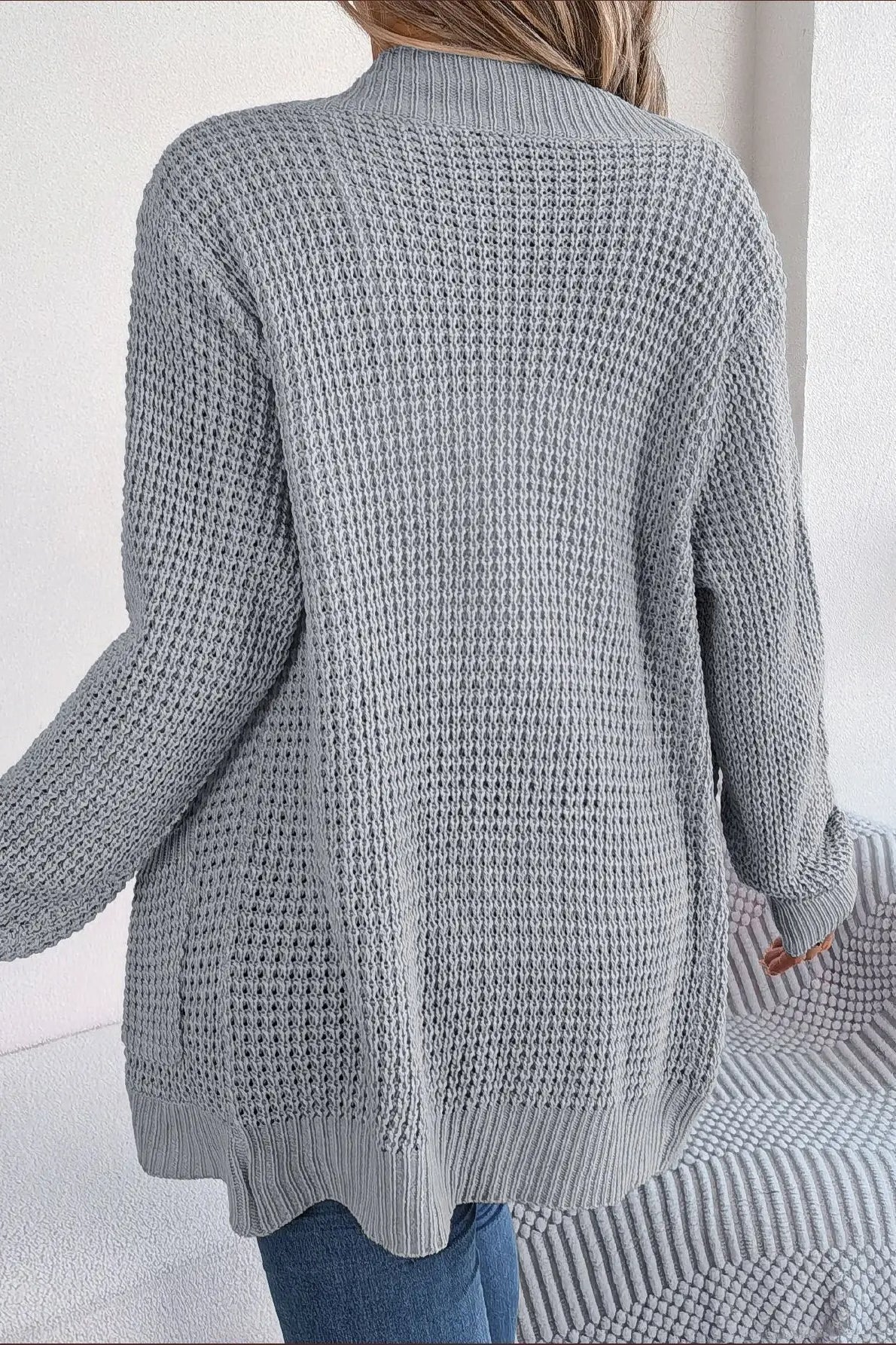 Loose Knit Pocket Cardigan - Image 31