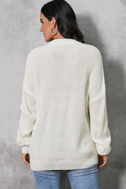 Pumpkin Graphic Knit Sweater - Image 5