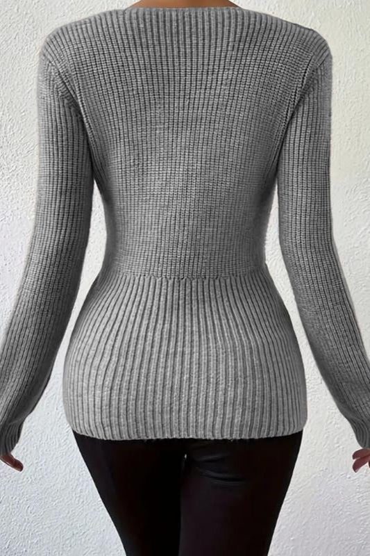 Ribbed Slim Fit Pullover Sweater - Image 27