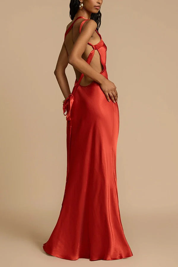 Satin One Shoulder Bodycon Formal Dress - Image 13