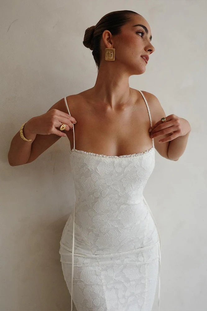 Sexy Spaghetti Strap Back Lace Up Formal Dress - Image 2