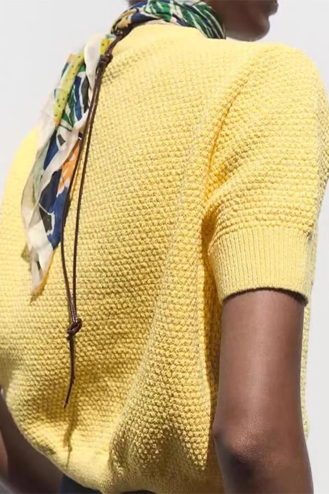Short Sleeve Starfish Button Knit Cardigan - Image 15