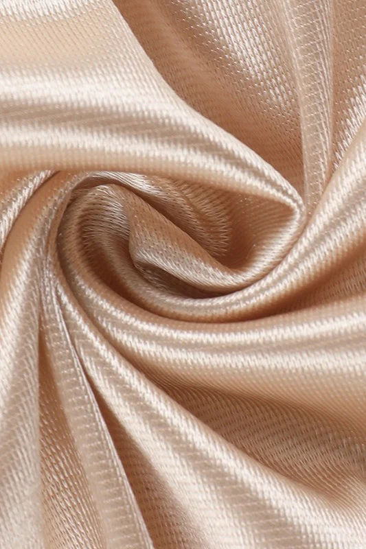 Silk Satin Off Shoulder Slit Formal Dress - Image 8