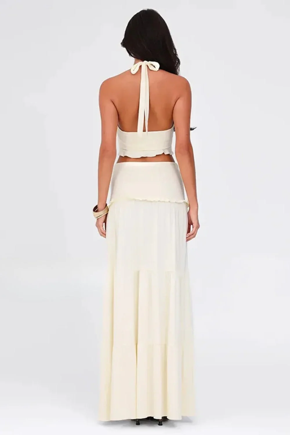 Sleeveless Halter Twist Co-ord Boho Dress - Image 22