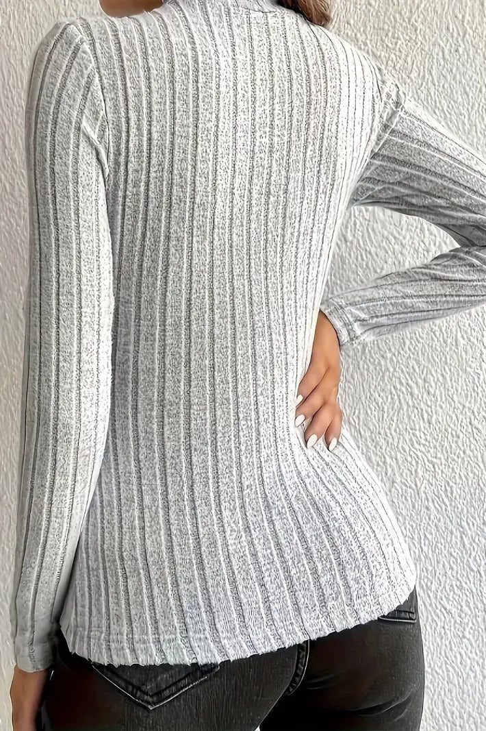 Slim Fit Mock Neck Knit Sweater - Image 20