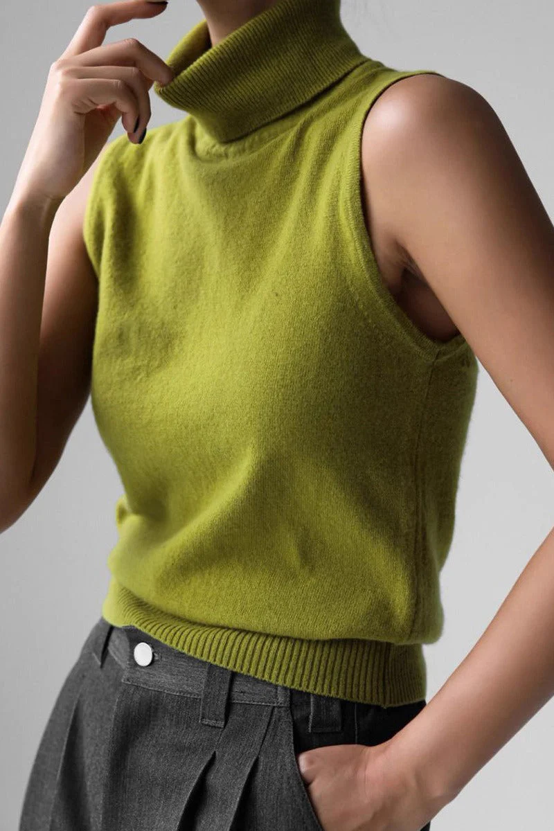 Slim Turtleneck Knit Top - Image 19