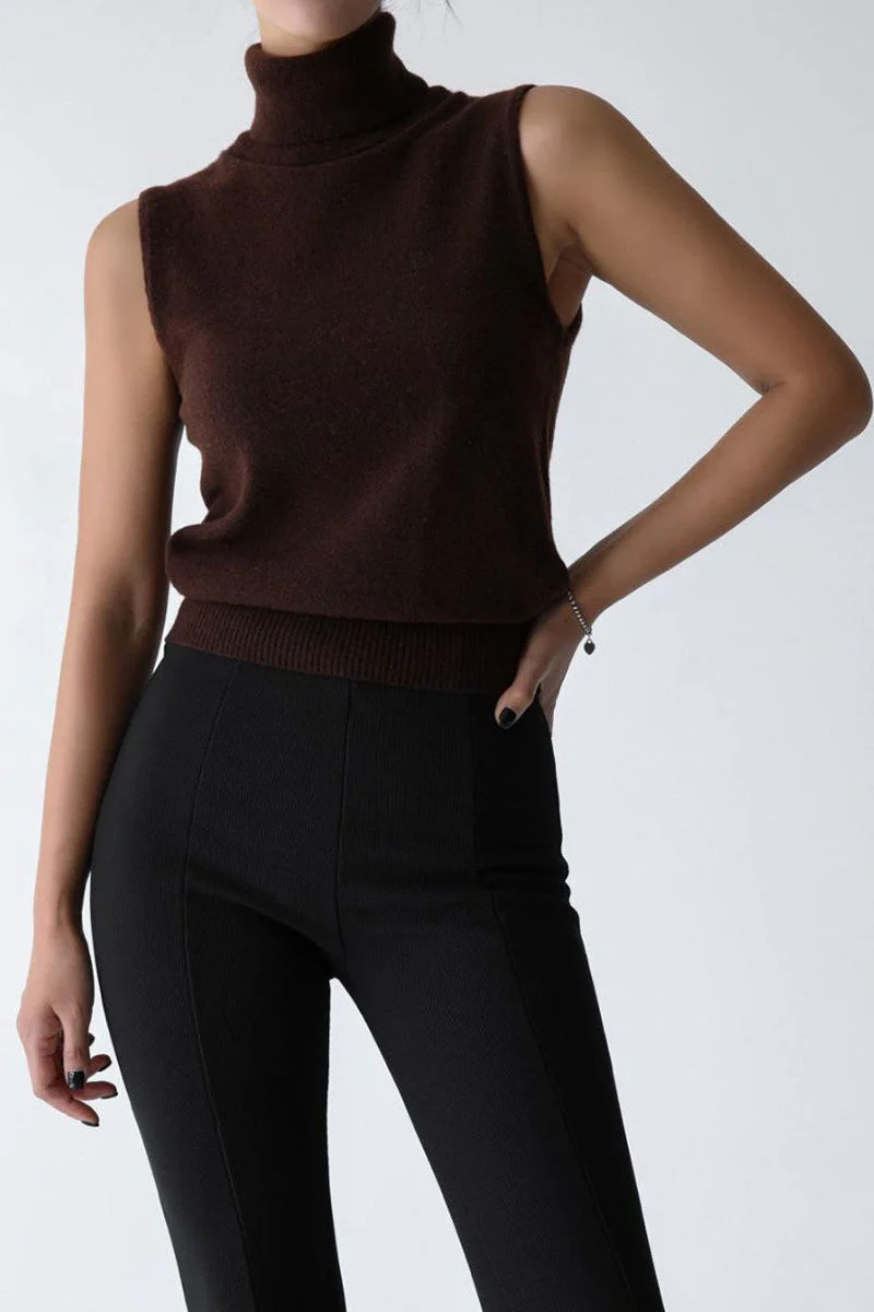 Slim Turtleneck Knit Top - Image 20