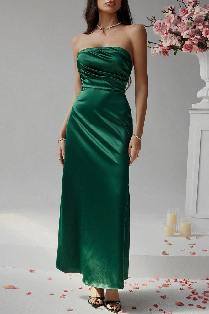 Solid Bustier Bodycon Gown Formal Dress - Image 10